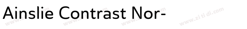 Ainslie Contrast Nor字体转换